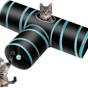 Triple Way Foldable Cat Tunnel Toy