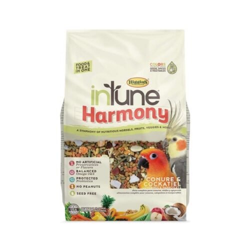 Higgins InTune Harmony Complete & Balanced Diet Conure & Cockatiel, 900 gm