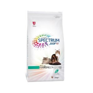 Spectrum Hairball & Indoor34 for Adult Cat , 2kg